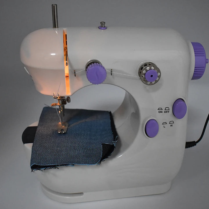 Compact Sewing Machine 202 – With Built-in Light, Cutter & Pedal | Ideal for Beginners