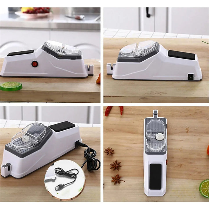 Electric Knife Sharpener – 5-Second Fast Sharpening & Polishing Tool for All Kitchen Knives