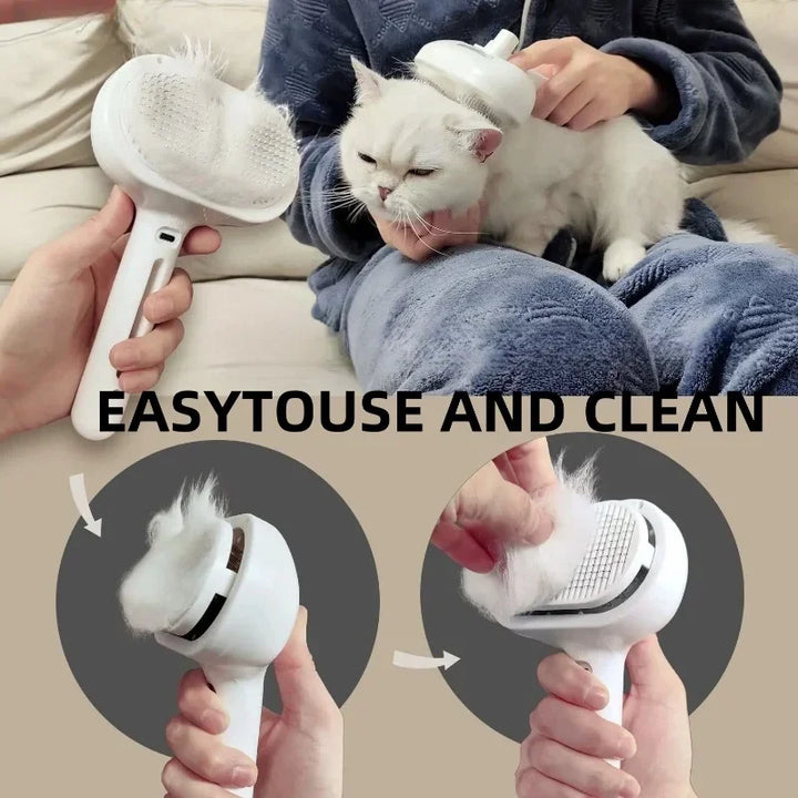 Pet Spray Grooming Comb – De-shedding & Styling Tool for Dogs and Cats