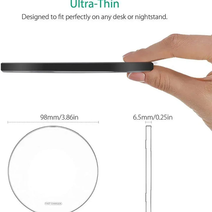 Fast Wireless Charging Pad for iPhone & Samsung Devices