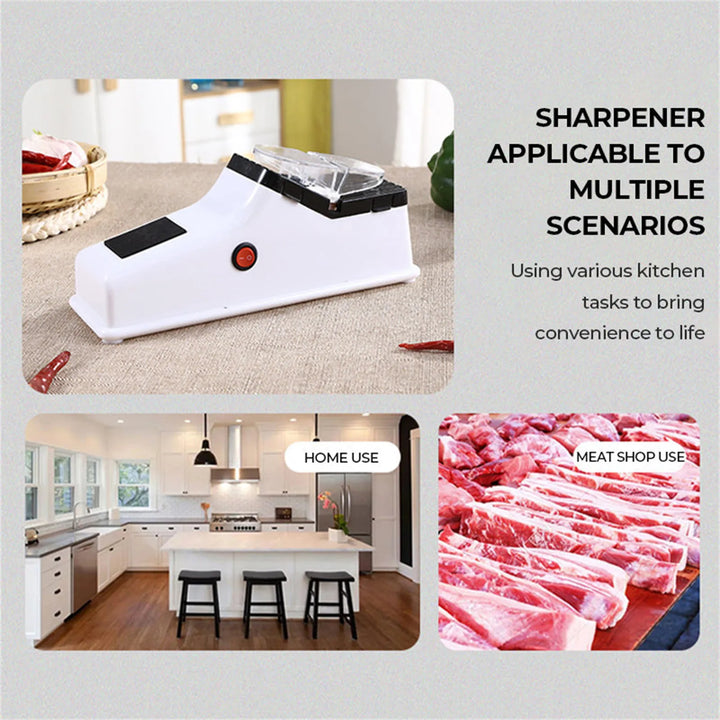 Electric Knife Sharpener – 5-Second Fast Sharpening & Polishing Tool for All Kitchen Knives