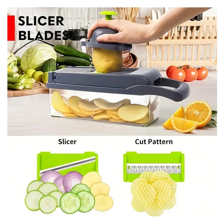 16-in-1 Vegetable Chopper & Slicer for Kitchen Essentials